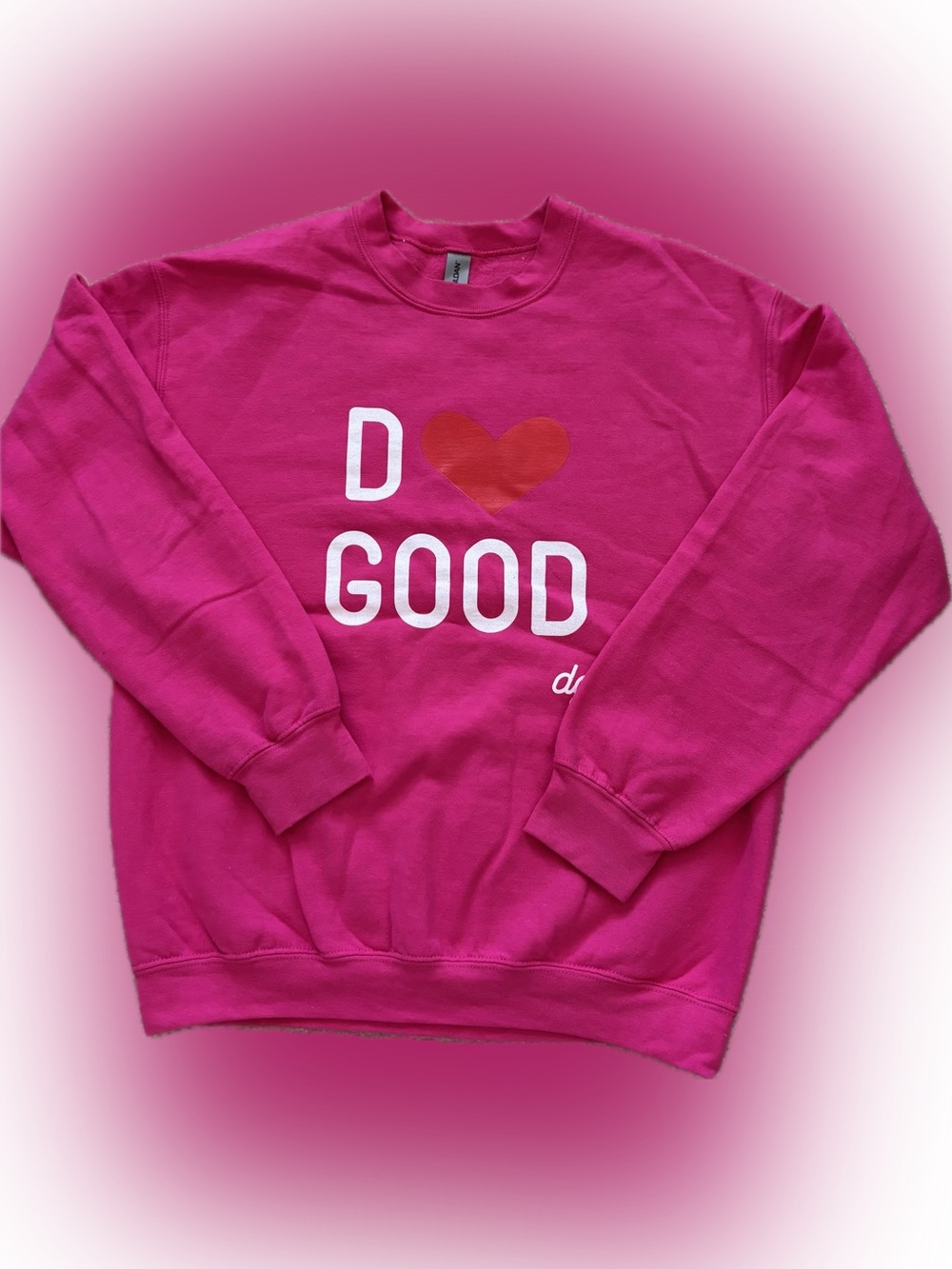 Pink DO GOOD Graphic Sweatshirt